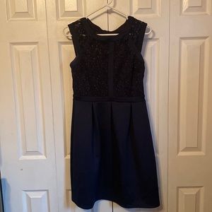 Navy cocktail dress